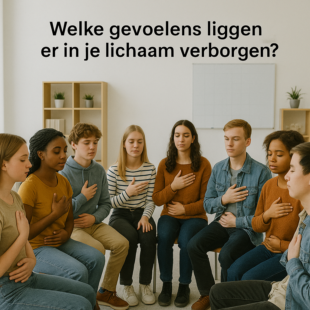 Kinderen doen samen somatische oefeningen Kinderen doen samen somatische oefeningen